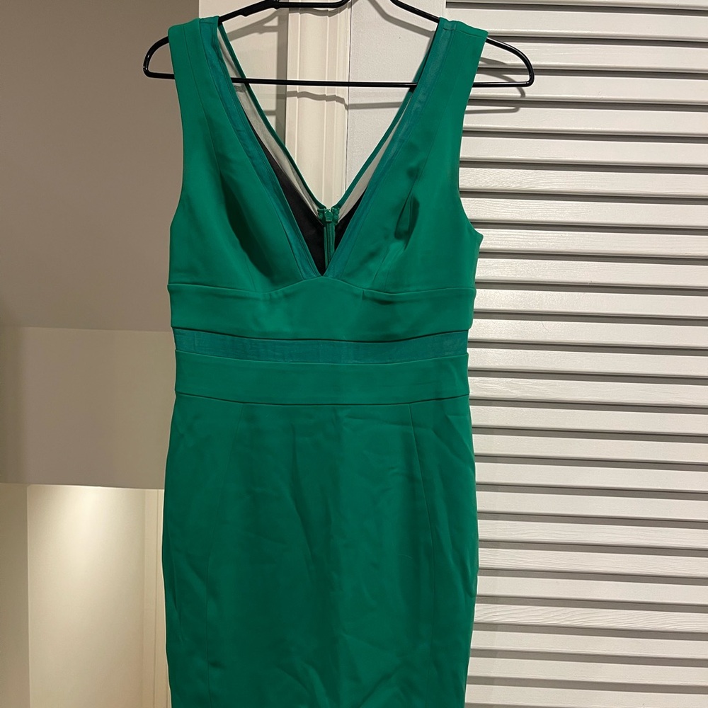 JAYGODFREY Emerald Green Sheath Dress